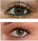 onder eyeliner permanente eye liner op waterlijn , binnenkant eyeliner make-up oog makeup binnenste oogrand